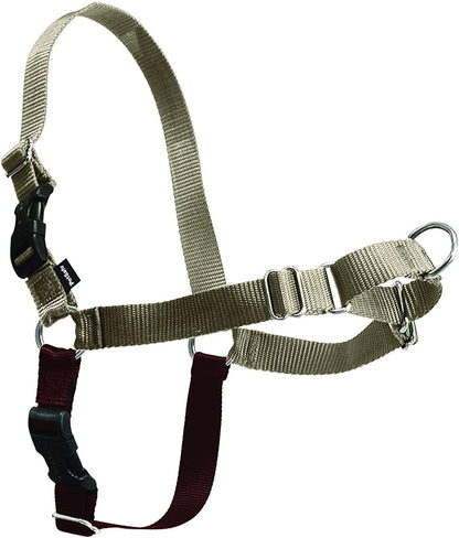 Easy Walk Harness, No Pull Dog Harness, Black, Medium | Patented Martingale Loop Gives Gradual Shoulder Pressure to Stop Pulling, Front-Chest Leash Clip Prevents Gagging