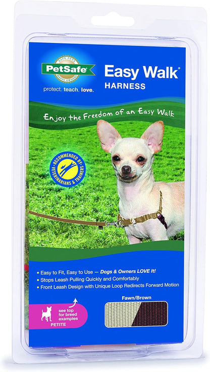 Easy Walk Harness, No Pull Dog Harness, Black, Medium | Patented Martingale Loop Gives Gradual Shoulder Pressure to Stop Pulling, Front-Chest Leash Clip Prevents Gagging