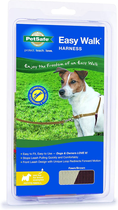 Easy Walk Harness, No Pull Dog Harness, Black, Medium | Patented Martingale Loop Gives Gradual Shoulder Pressure to Stop Pulling, Front-Chest Leash Clip Prevents Gagging