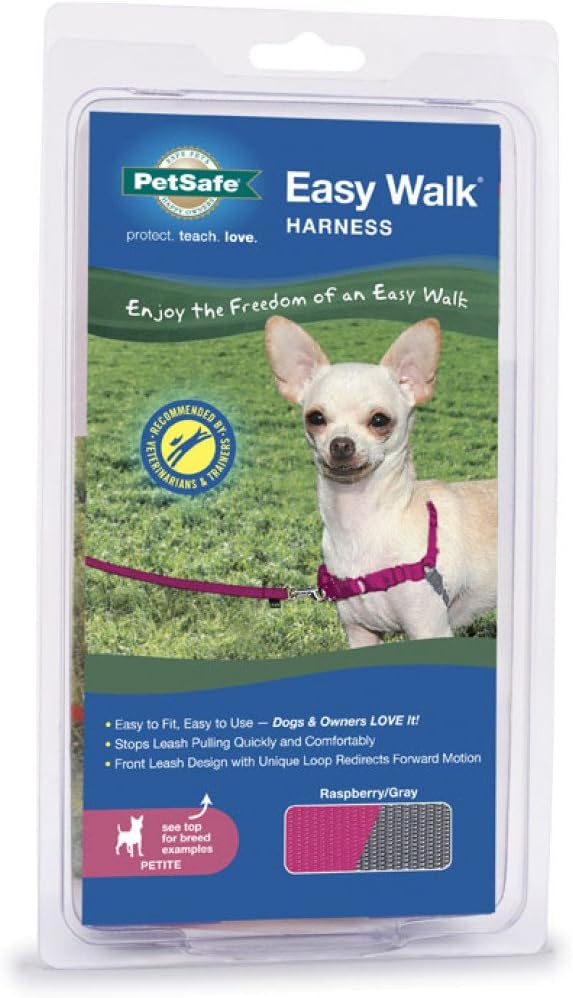 Easy Walk Harness, No Pull Dog Harness, Black, Medium | Patented Martingale Loop Gives Gradual Shoulder Pressure to Stop Pulling, Front-Chest Leash Clip Prevents Gagging
