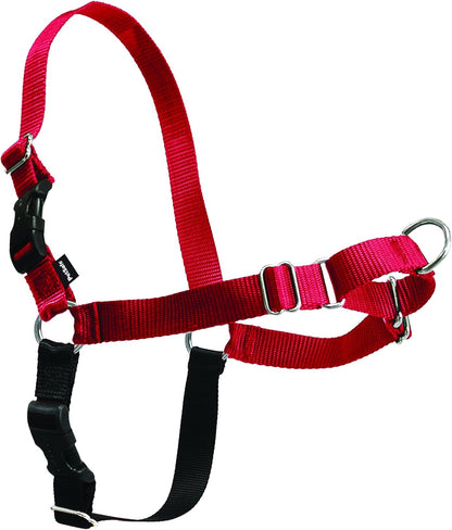 Easy Walk Harness, No Pull Dog Harness, Black, Medium | Patented Martingale Loop Gives Gradual Shoulder Pressure to Stop Pulling, Front-Chest Leash Clip Prevents Gagging