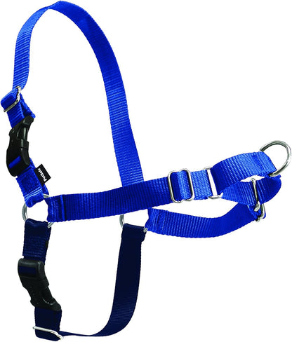 Easy Walk Harness, No Pull Dog Harness, Black, Medium | Patented Martingale Loop Gives Gradual Shoulder Pressure to Stop Pulling, Front-Chest Leash Clip Prevents Gagging