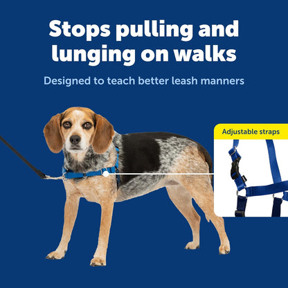 Easy Walk Harness, No Pull Dog Harness, Black, Medium | Patented Martingale Loop Gives Gradual Shoulder Pressure to Stop Pulling, Front-Chest Leash Clip Prevents Gagging