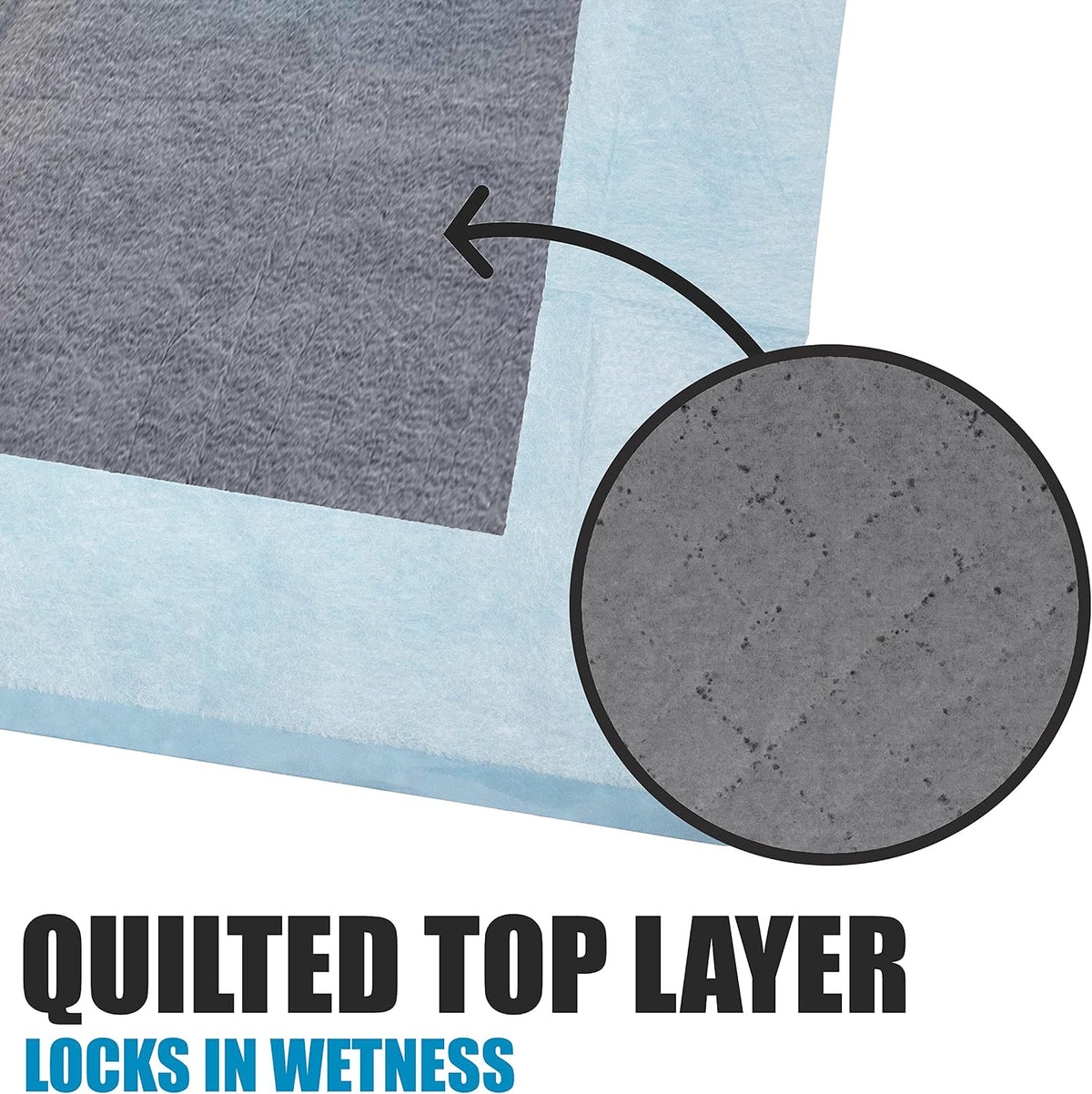 Puppy Pads Leak-Proof 22"x 22" - Absorbent Pee Pads for Dogs with 6-Layer Design, Rapid Dry Sheet & Built-in Attractant - Dog Pad with Odor Control, Perfect for Puppies & Senior Dogs