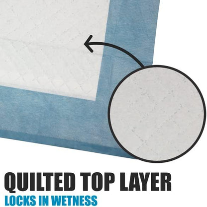 Puppy Pads Leak-Proof 22"x 22" - Absorbent Pee Pads for Dogs with 6-Layer Design, Rapid Dry Sheet & Built-in Attractant - Dog Pad with Odor Control, Perfect for Puppies & Senior Dogs