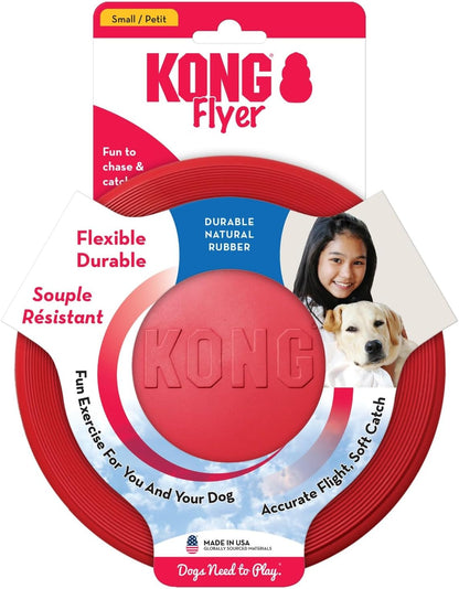 Flyer, Natural Rubber Flying Disc Fetch Toy, for Medium/Large Dogs