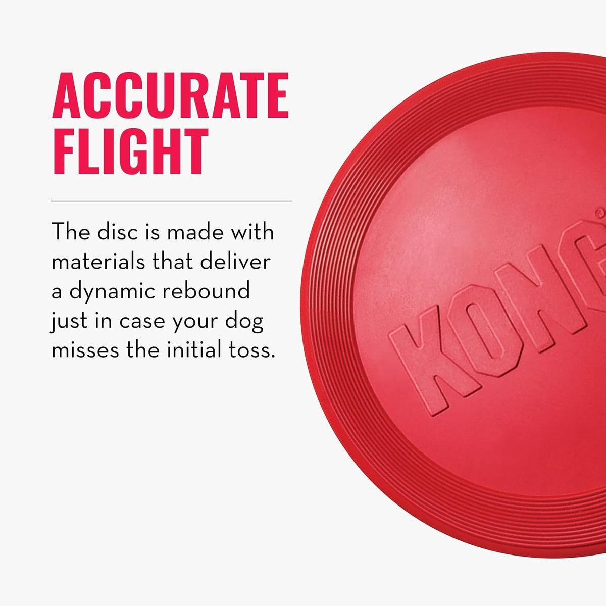 Flyer, Natural Rubber Flying Disc Fetch Toy, for Medium/Large Dogs