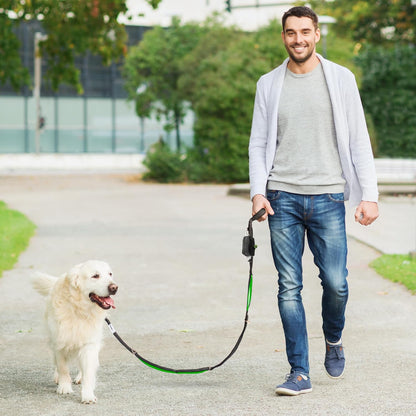 Dog Poop Bag Holder for Leashes and Treat Holder with 2 Waterproof Pouches | Poop Bag Dispenser for Pet Waste Bags and Walking Accessories + 1 Free Roll