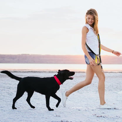 Dog Poop Bag Holder for Leashes and Treat Holder with 2 Waterproof Pouches | Poop Bag Dispenser for Pet Waste Bags and Walking Accessories + 1 Free Roll