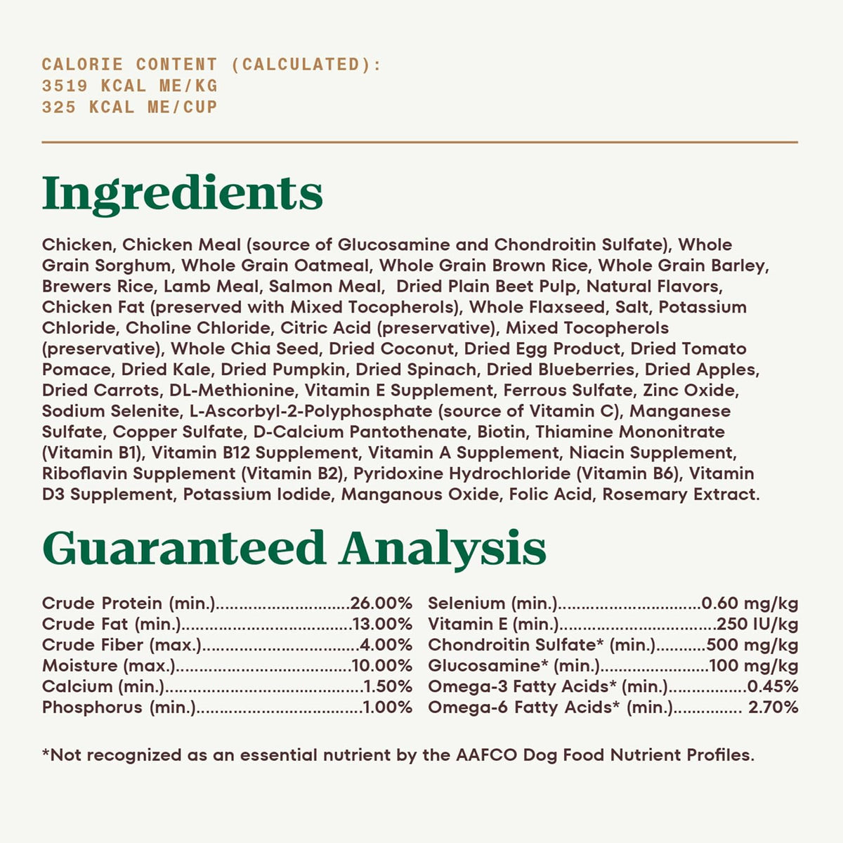 Ultra High Protein Senior Dry Dog Food, Chicken, Lamb & Salmon, 13 lb