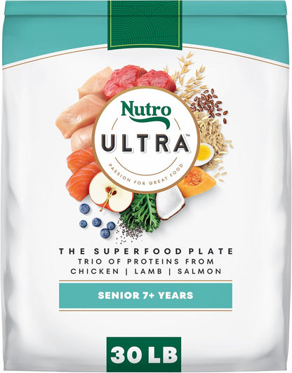 Ultra High Protein Senior Dry Dog Food, Chicken, Lamb & Salmon, 13 lb