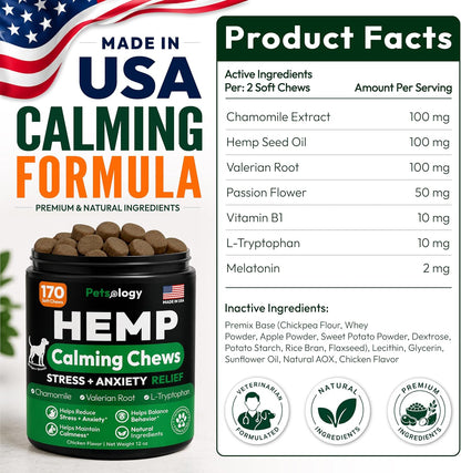 Glucosamine for Dogs, 170 Chews, Hip and Joint Supplement for Dogs