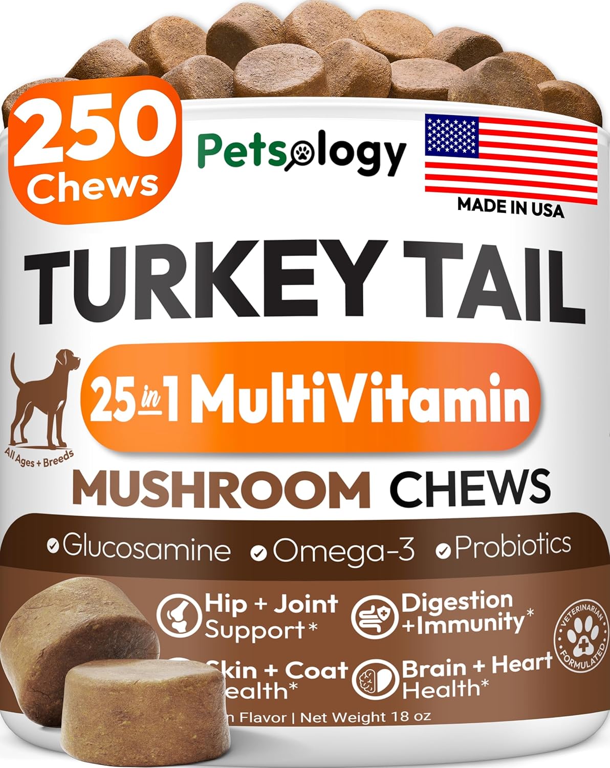 Glucosamine for Dogs, 170 Chews, Hip and Joint Supplement for Dogs