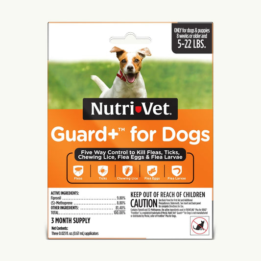 Guard+ Spot On for Dogs 5-22 lbs, Flea Treatment, 3 Doses