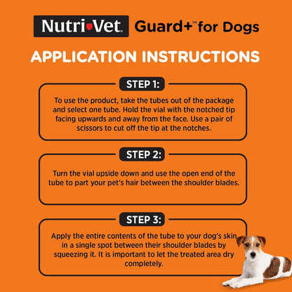 Guard+ Spot On for Dogs 5-22 lbs, Flea Treatment, 3 Doses