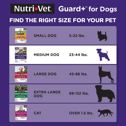 Guard+ Spot On for Dogs 5-22 lbs, Flea Treatment, 3 Doses