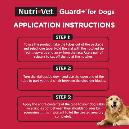 Guard+ Spot On for Dogs 5-22 lbs, Flea Treatment, 3 Doses