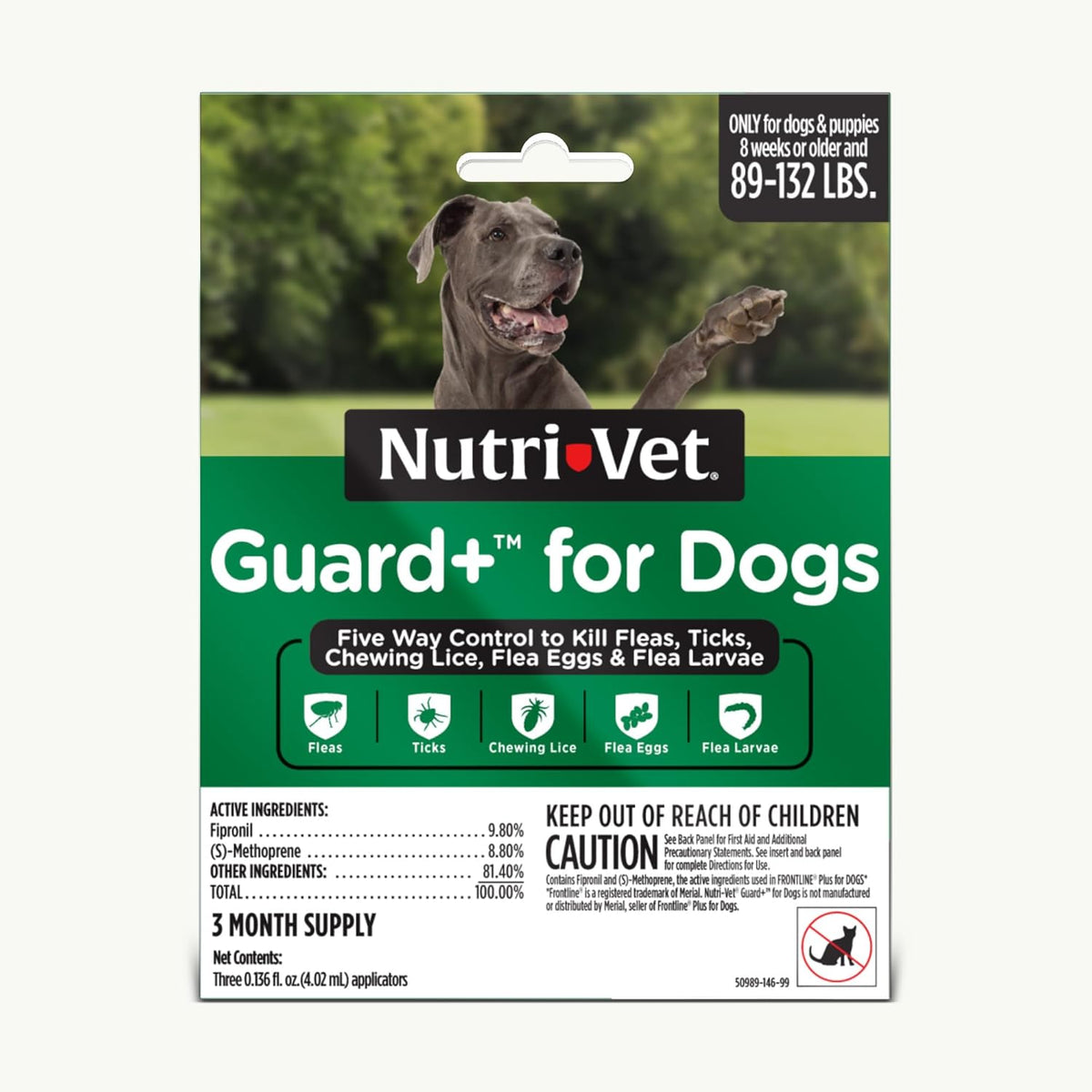 Guard+ Spot On for Dogs 5-22 lbs, Flea Treatment, 3 Doses
