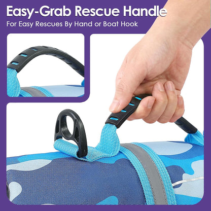 Dog Life Jacket - Shark Safety Vest for Swimming & Boating
