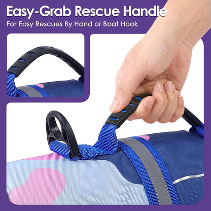 Dog Life Jacket - Shark Safety Vest for Swimming & Boating