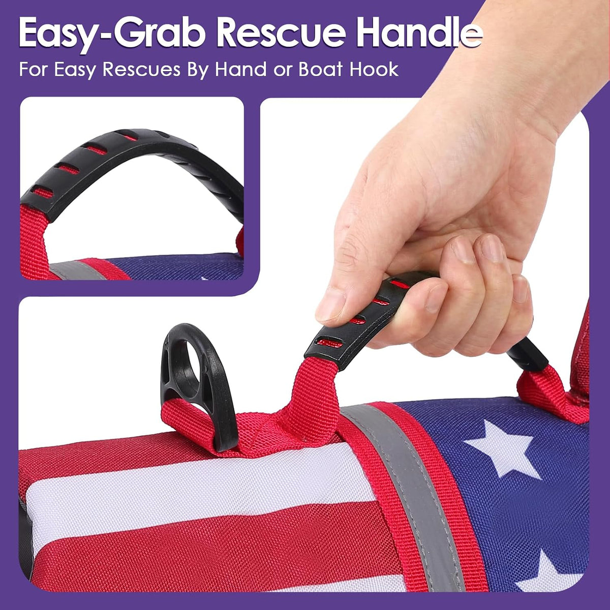 Dog Life Jacket - Shark Safety Vest for Swimming & Boating