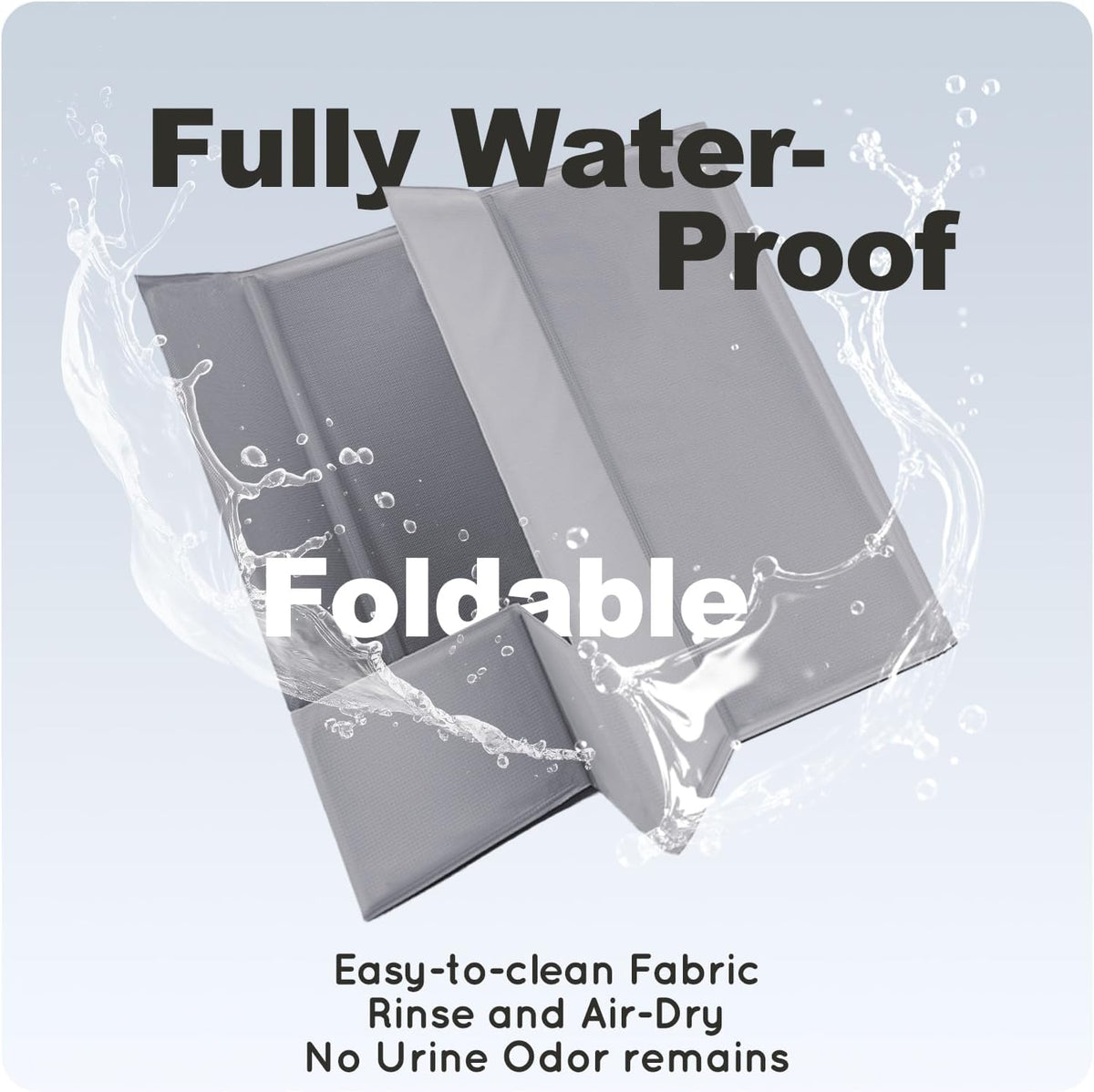 Dog Litter Box Indoor High Walls, Puppy Pee Pad Holder Foldable