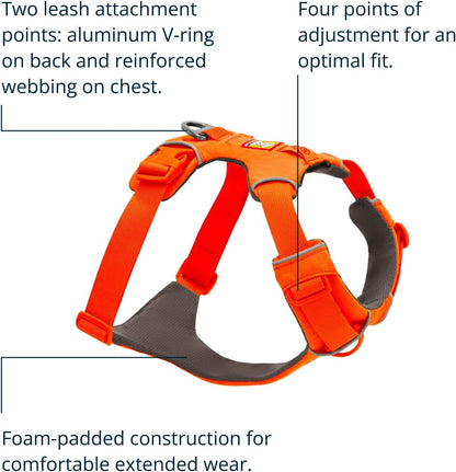 Ruffwear, Front Range Dog Chest Harness, Moonlight Mountains, Medium
