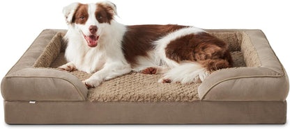 Orthopedic Dog Beds Large Sized, XL Washable Dog Sofa with Egg-Crate Foam, Waterproof Lining and Non-Skid Bottom