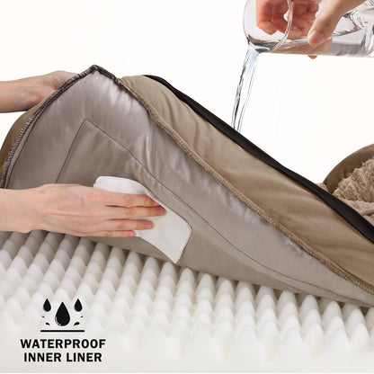 Orthopedic Dog Beds Large Sized, XL Washable Dog Sofa with Egg-Crate Foam, Waterproof Lining and Non-Skid Bottom