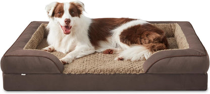 Orthopedic Dog Beds Large Sized, XL Washable Dog Sofa with Egg-Crate Foam, Waterproof Lining and Non-Skid Bottom