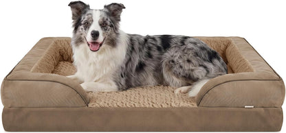 Orthopedic Dog Beds Large Sized, XL Washable Dog Sofa with Egg-Crate Foam, Waterproof Lining and Non-Skid Bottom