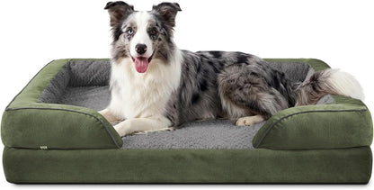 Orthopedic Dog Beds Large Sized, XL Washable Dog Sofa with Egg-Crate Foam, Waterproof Lining and Non-Skid Bottom