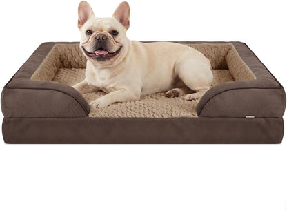 Orthopedic Dog Beds Large Sized, XL Washable Dog Sofa with Egg-Crate Foam, Waterproof Lining and Non-Skid Bottom