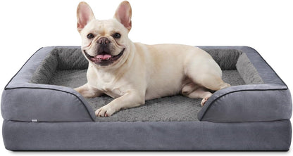 Orthopedic Dog Beds Large Sized, XL Washable Dog Sofa with Egg-Crate Foam, Waterproof Lining and Non-Skid Bottom