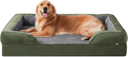 Orthopedic Dog Beds Large Sized, XL Washable Dog Sofa with Egg-Crate Foam, Waterproof Lining and Non-Skid Bottom
