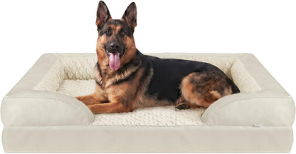 Orthopedic Dog Beds Large Sized, XL Washable Dog Sofa with Egg-Crate Foam, Waterproof Lining and Non-Skid Bottom