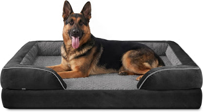 Orthopedic Dog Beds Large Sized, XL Washable Dog Sofa with Egg-Crate Foam, Waterproof Lining and Non-Skid Bottom