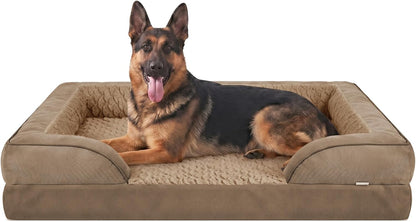 Orthopedic Dog Beds Large Sized, XL Washable Dog Sofa with Egg-Crate Foam, Waterproof Lining and Non-Skid Bottom