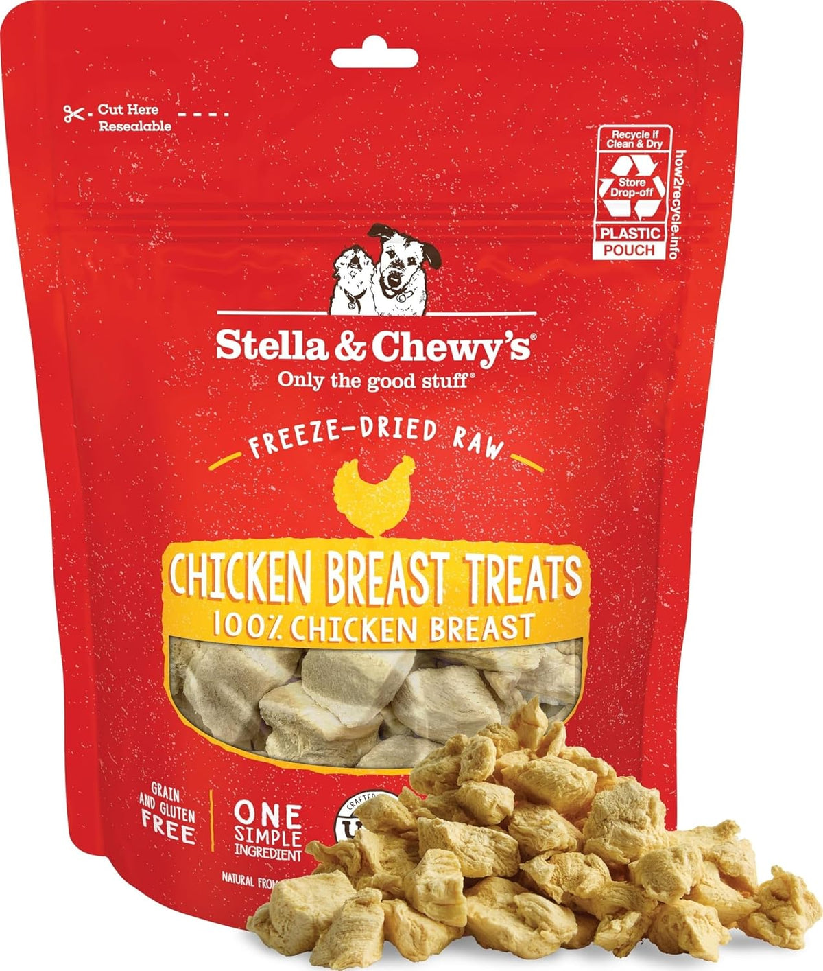 Freeze-Dried Raw Lamb Heart Dog Treats - Single Ingredient, No Additives - Premium Training Treats - Perfect For Picky Eaters - 3oz Bag