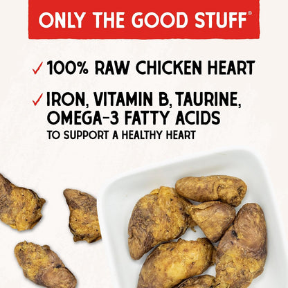 Freeze-Dried Raw Lamb Heart Dog Treats - Single Ingredient, No Additives - Premium Training Treats - Perfect For Picky Eaters - 3oz Bag