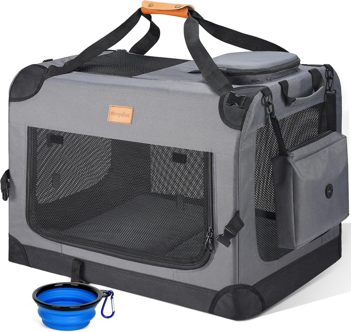 24-inch Portable Collapsible Dog Crate for Small Dogs up to 27lbs