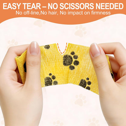 6 Rolls Vet Wrap Cohesive Bandage, Self Adhesive
