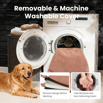 Orthopedic Waterproof Large Dog Bed, Memory Foam, 41 inch-XL(Gray)