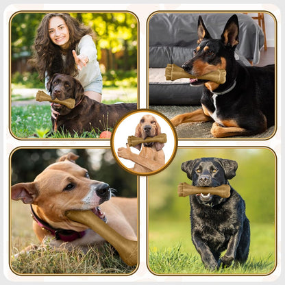 Dog Toys for Aggressive Chewers, Indestructible Bones Toy for Aggressive Chewers, Tough Puppy Chew Toy for Heavy Duty Dogs, Big Dog Teething Toys with Durable Nylon for Large/Medium Breed Puppies