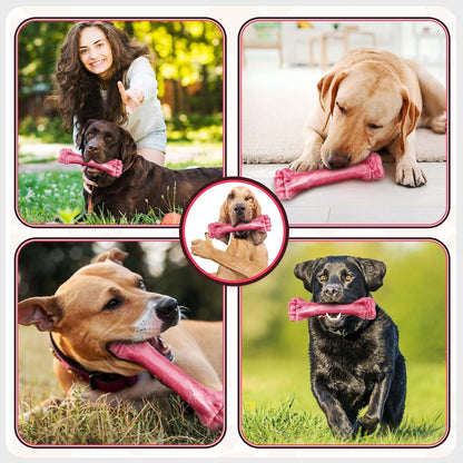 Dog Toys for Aggressive Chewers, Indestructible Bones Toy for Aggressive Chewers, Tough Puppy Chew Toy for Heavy Duty Dogs, Big Dog Teething Toys with Durable Nylon for Large/Medium Breed Puppies