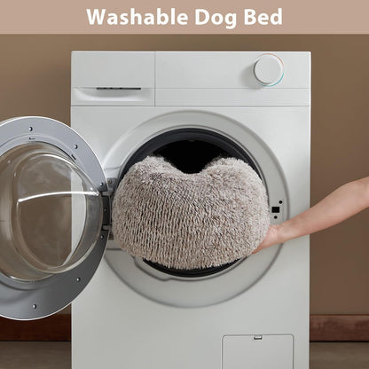 WNPETHOME Small Round Calming Dog Bed Cat Bed for Comfy Sleep