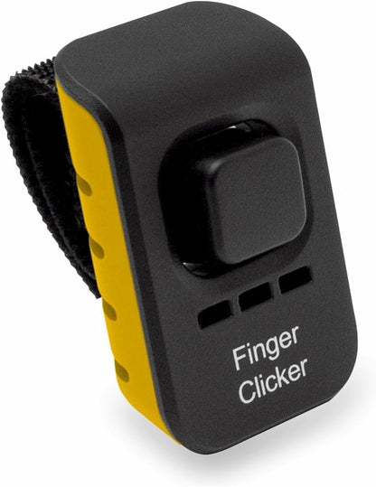 Educator E-Collar Adjustable Dog Training Finger Clicker, Yellow