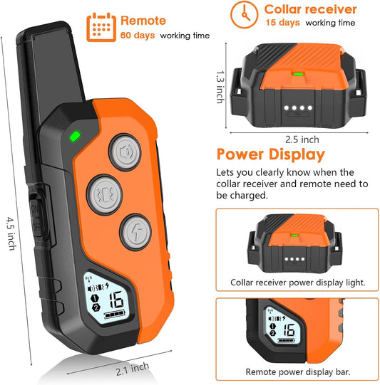 Shock Collar for Dogs, Dog Training Collar with Remote, 3 Modes
