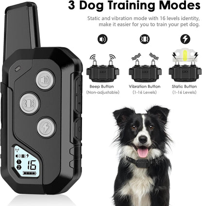 Shock Collar for Dogs, Dog Training Collar with Remote, 3 Modes