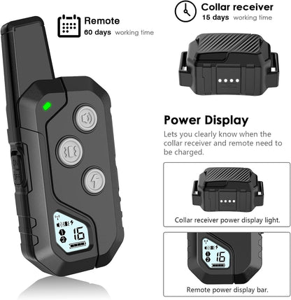 Shock Collar for Dogs, Dog Training Collar with Remote, 3 Modes